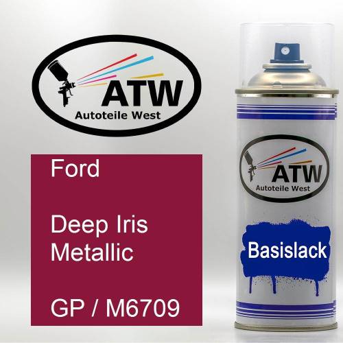 Ford, Deep Iris Metallic, GP / M6709: 400ml Sprühdose, von ATW Autoteile West.